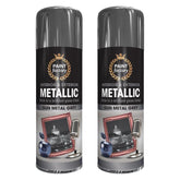 2X Paint Factory Paintgun Grey Metallic Spray Paint 400ml Spray Paint